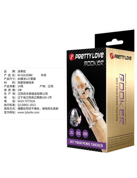 Pretty love - rocker funda para pene get your penis thicker transparente