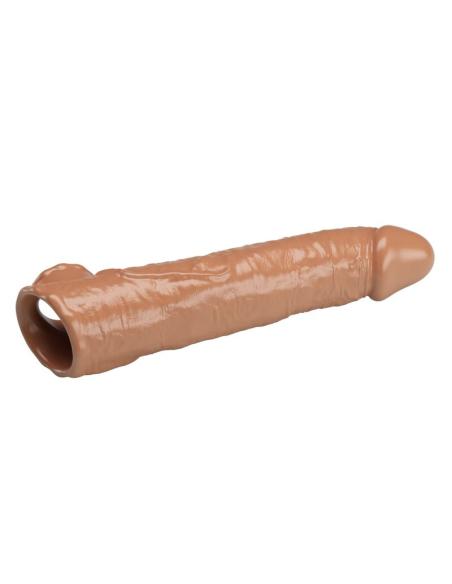 Pretty love - funda extensora para pene ajustable 26 cm ø 4 cm color marrón