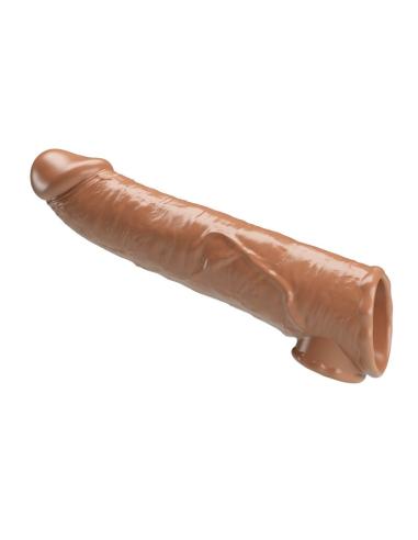 Pretty love - funda extensora para pene ajustable 26 cm ø 4 cm color marrón