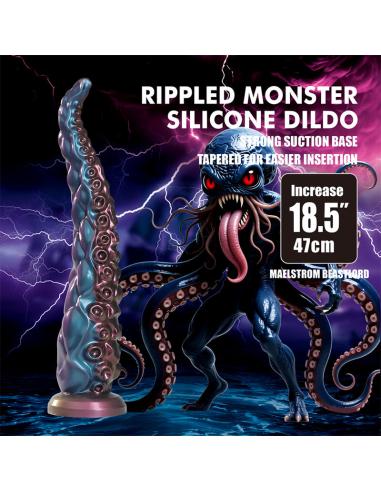 Power monsters - abyssal tentacle dildo tricolor 46 cm ø 7 cm