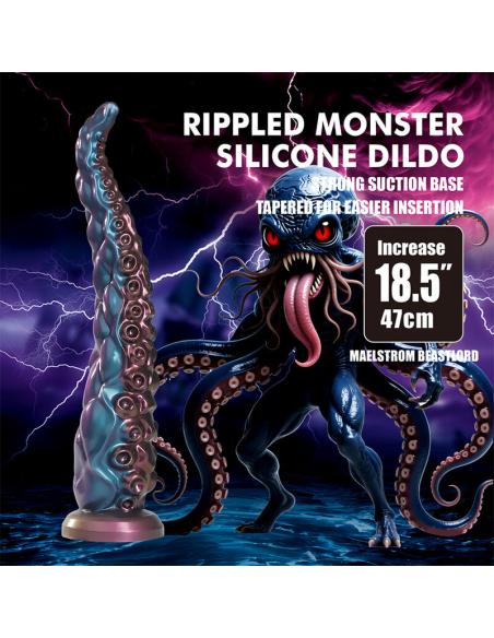 Power monsters - abyssal tentacle dildo tricolor 46 cm ø 7 cm