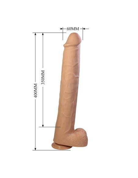 Pretty love - pat dildo realístico flexible con ventosa natural 40 cm -ø- 6 cm