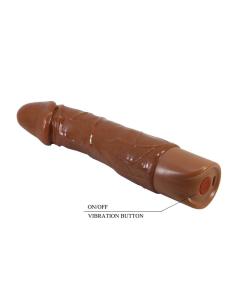 Pretty love - donald vibrador realístico 19,5 cm ø 4 cm color marrón