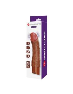 Pretty love - donald vibrador realístico 19,5 cm ø 4 cm color marrón 2