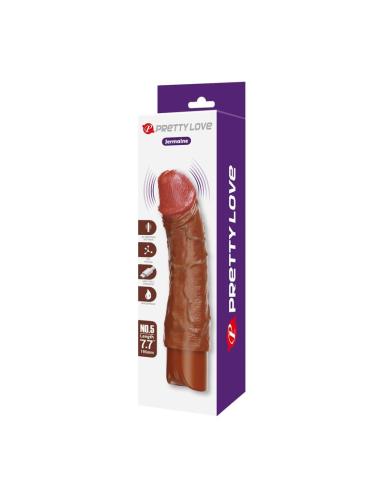 Pretty love - donald vibrador realístico 19,5 cm ø 4 cm color marrón