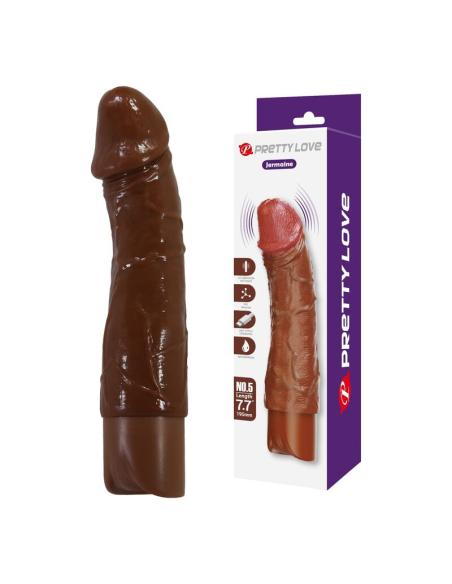 Pretty love - donald vibrador realístico 19,5 cm ø 4 cm color marrón