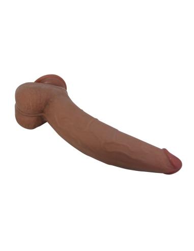 Pretty love - ulric dildo realístico flexible 26 cm ø 5,5 cm tpe marrón
