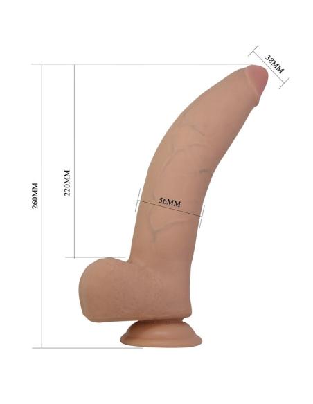 Pretty love - quinlan dildo realístico 26 cm ø 5,5 cm color natural