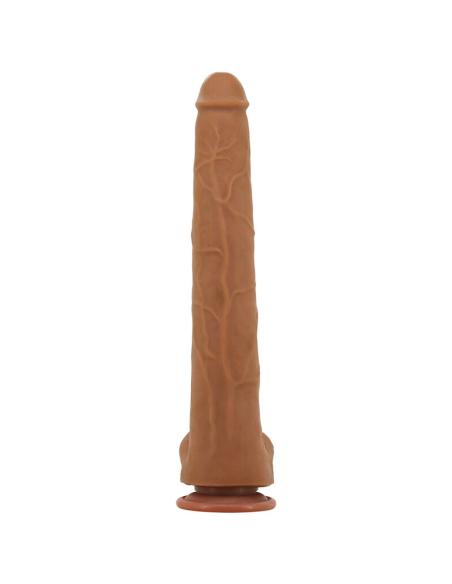 Pretty love - viggo dildo realista tacto suave con piel deslizante 36,5 cm marrón