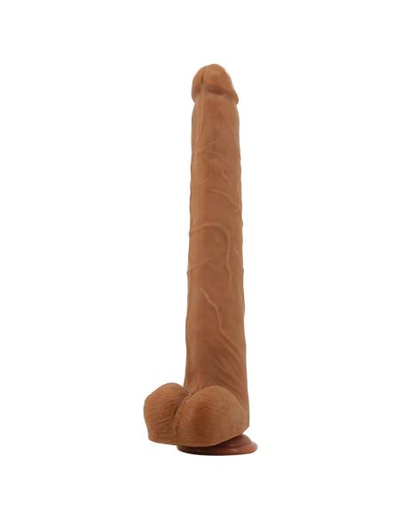 Pretty love - viggo dildo realista tacto suave con piel deslizante 36,5 cm marrón