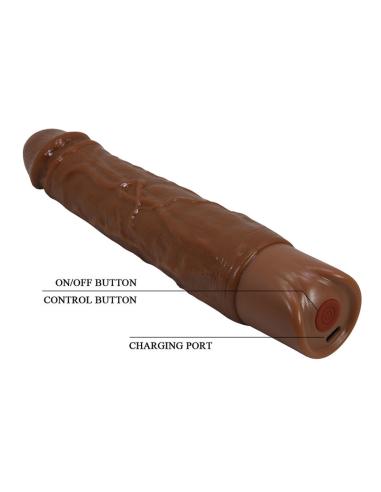 Pretty love - kessler dildo vibrador realista 10 modos de vibración y 10 de empuje 22 cm marrón