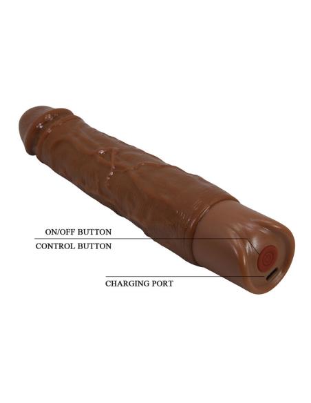 Pretty love - kessler dildo vibrador realista 10 modos de vibración y 10 de empuje 22 cm marrón