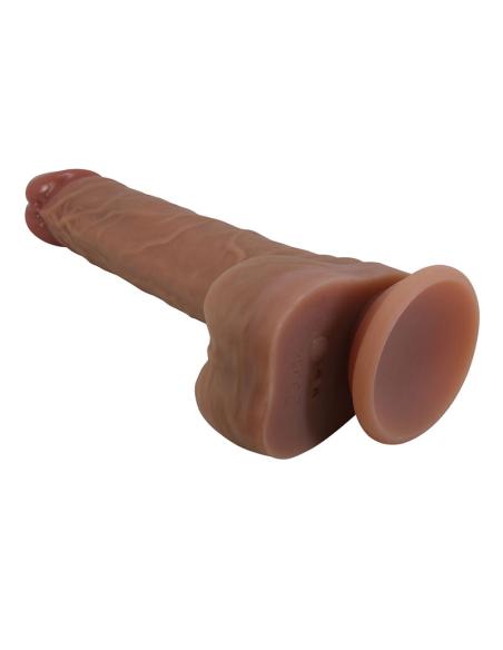 Pretty love - jonathan vibrador realístico con empuje marrón control remoto