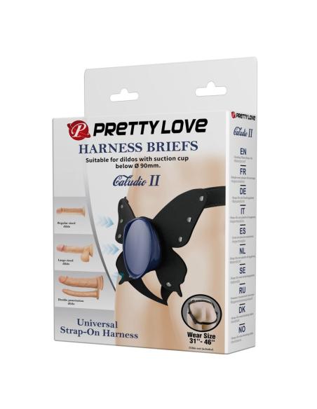 Pretty love - arnés universal tipo braga para strap-on negro y azul