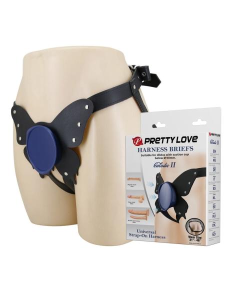 Pretty love - arnés universal tipo braga para strap-on negro y azul