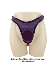 Pretty love - arnés universal tipo braga para strap-on morado y negro