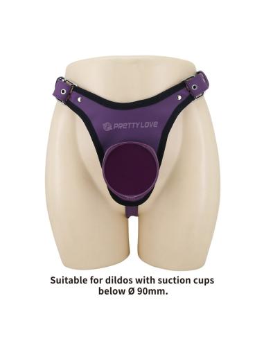 Pretty love - arnés universal tipo braga para strap-on morado y negro