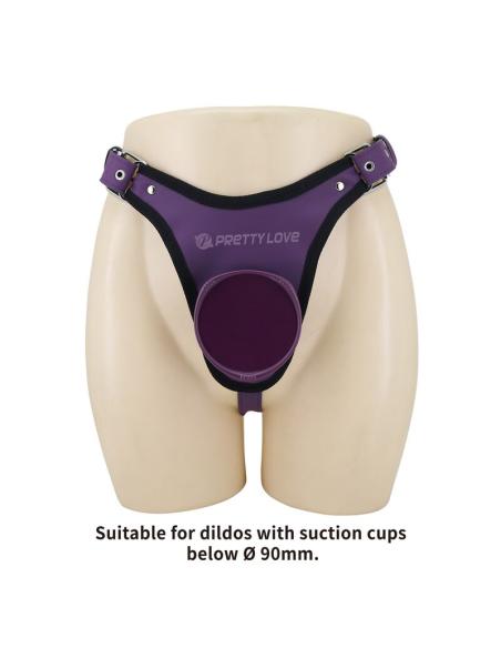 Pretty love - arnés universal tipo braga para strap-on morado y negro