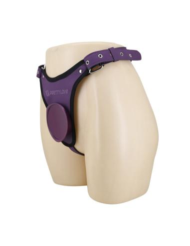 Pretty love - arnés universal tipo braga para strap-on morado y negro