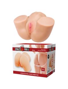Crazy bull - olivia masturbador vaginal y anal doble con vibración