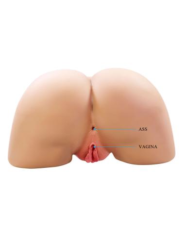 Crazy bull - olivia masturbador vaginal y anal doble con vibración