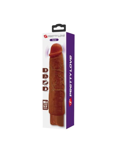 Pretty love - gavin vibrador realístico 25 cm ø 5 cm color marrón