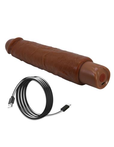 Pretty love - gavin vibrador realístico 25 cm ø 5 cm color marrón