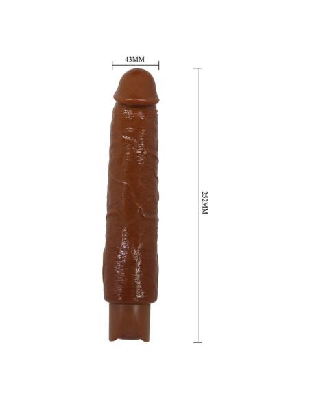 Pretty love - gavin vibrador realístico 25 cm ø 5 cm color marrón