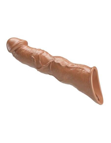 Pretty love - funda extensora para pene ajustable 28 cm ø 4,5 cm color marrón