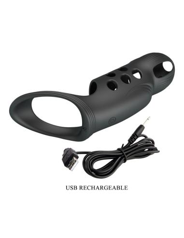 Pretty love - craig anillo para pene vibrador recargable negro