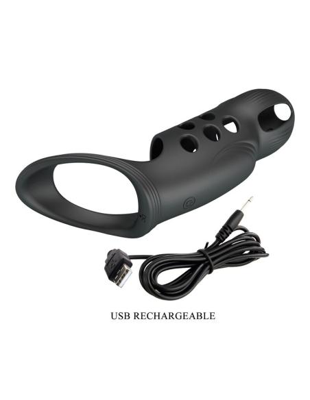 Pretty love - craig anillo para pene vibrador recargable negro