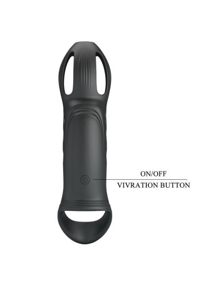 Pretty love - craig anillo para pene vibrador recargable negro