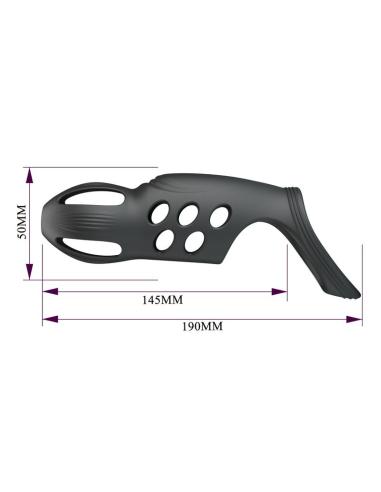 Pretty love - craig anillo para pene vibrador recargable negro