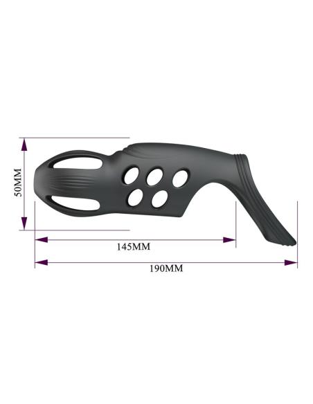 Pretty love - craig anillo para pene vibrador recargable negro