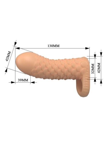 Pretty love - nesmith funda para pene extensora 13 cm ø 3,8 cm color natural