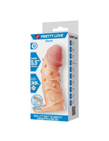 Pretty love - dort funda para pene extensora 14 cm ø 4 cm color natural
