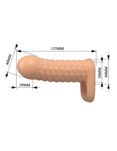 Pretty love - wolfram funda para pene extensora 11,5 cm ø 3,8 cm color natural