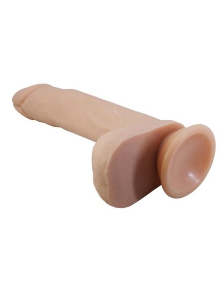 Pretty love - davey dildo vibrador con empuje y rotación control remoto 22,5 cm ø 4,8 cm color natural