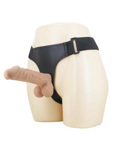 Pretty love - jolyon arnés con dildo flexible 22 cm ø 4,8 cm color natural