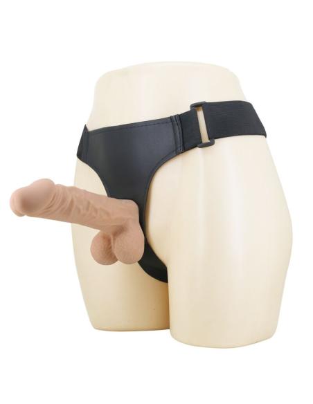 Pretty love - jolyon arnés con dildo flexible 22 cm ø 4,8 cm color natural