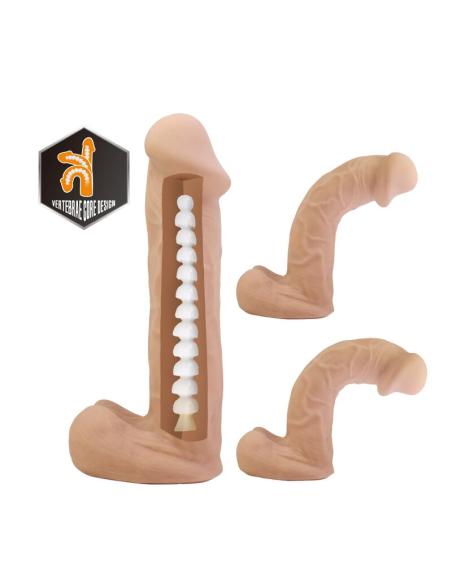 Pretty love - kaspar arnés con dildo flexible 21 cm ø 5 cm color natural