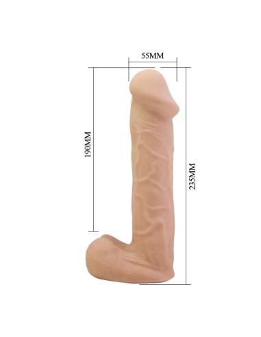 Pretty love - kaspar arnés con dildo flexible 21 cm ø 5 cm color natural