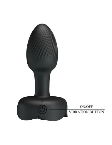 Pretty love - plug anal vibrador 10 modos recargable negro