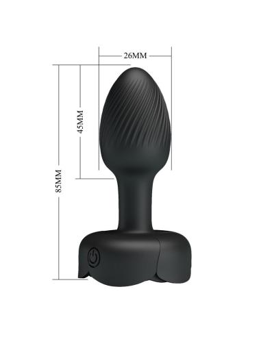 Pretty love - plug anal vibrador 10 modos recargable negro
