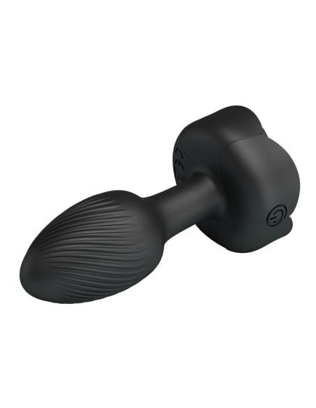 Pretty love - plug anal vibrador 10 modos recargable negro