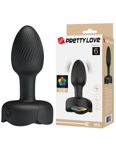 Pretty love - plug anal vibrador 10 modos recargable negro