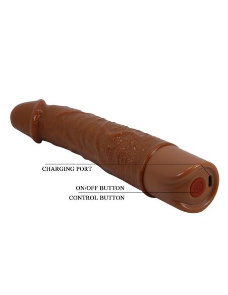 Pretty love - leonardo vibrador realístico 20 cm ø 4 cm color marrón