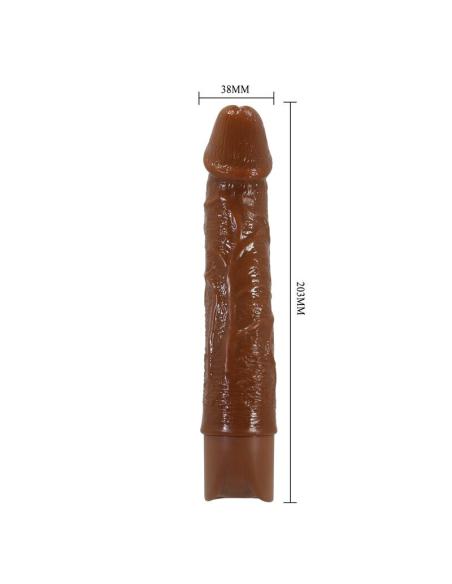 Pretty love - leonardo vibrador realístico 20 cm ø 4 cm color marrón