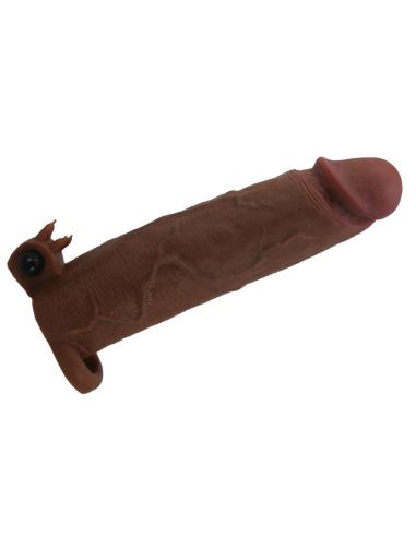 Pretty love - xerxes funda para pene vibradora 22 cm ø 4,5 cm color marrón