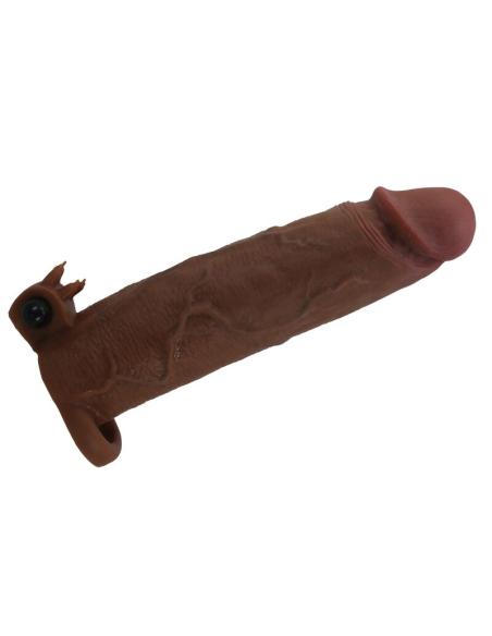 Pretty love - xerxes funda para pene vibradora 22 cm ø 4,5 cm color marrón
